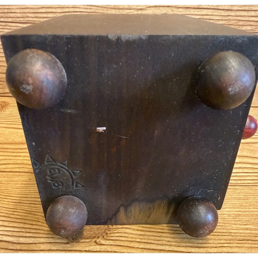 Hand Crafted Celtic Knot Irish Wooden Jewelry Trinket Box Drawers